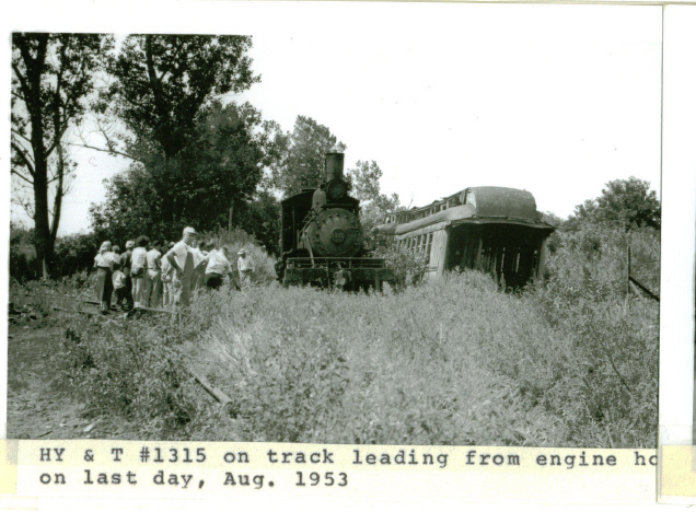 No. 1315 on last day Aug. 1953